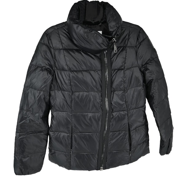 CALVIN KLEIN Women's Asymmetric Zip Front Down Coat Jacket size: S - Picture 4 of 9